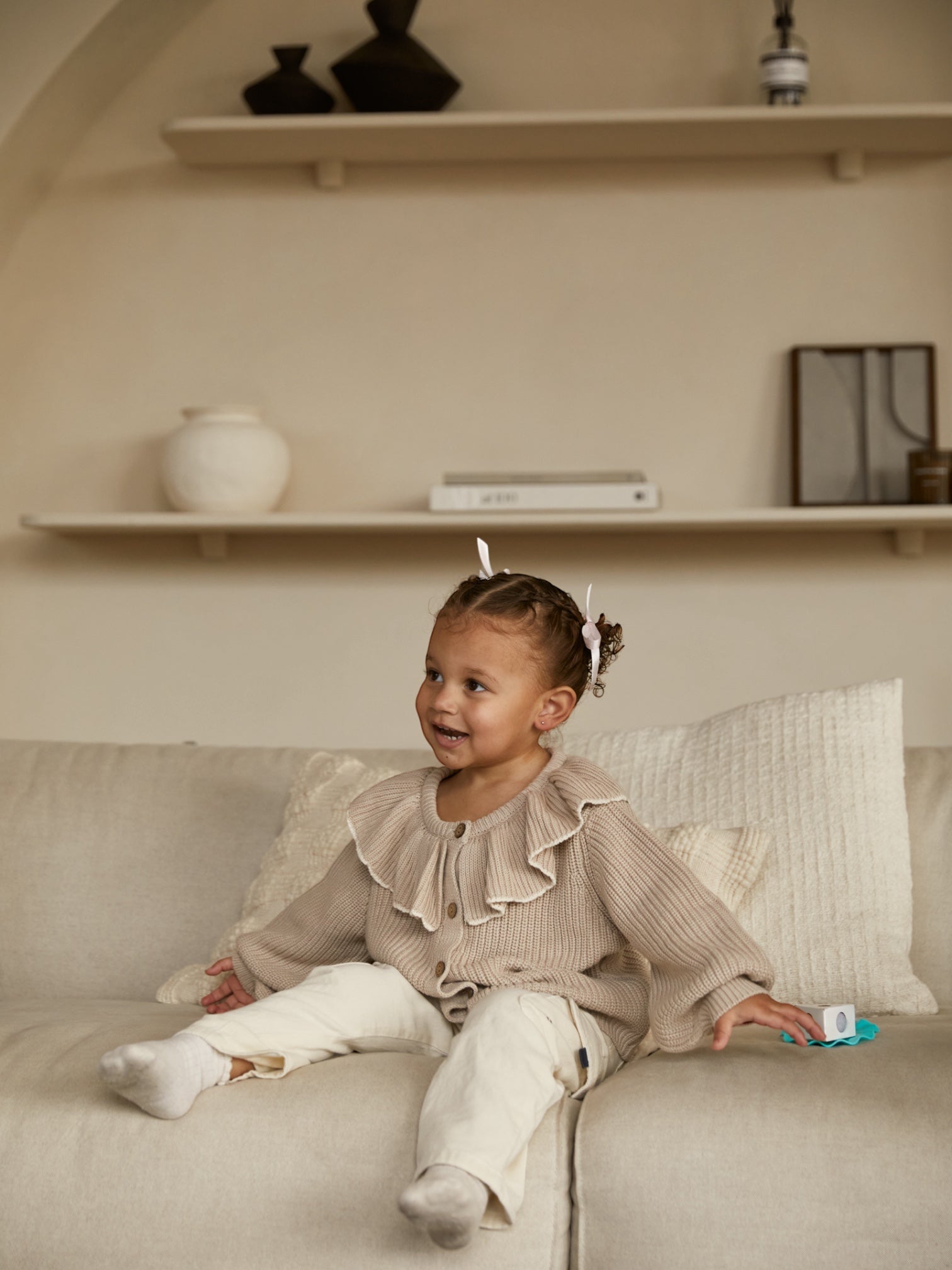 ruffle cardigan
