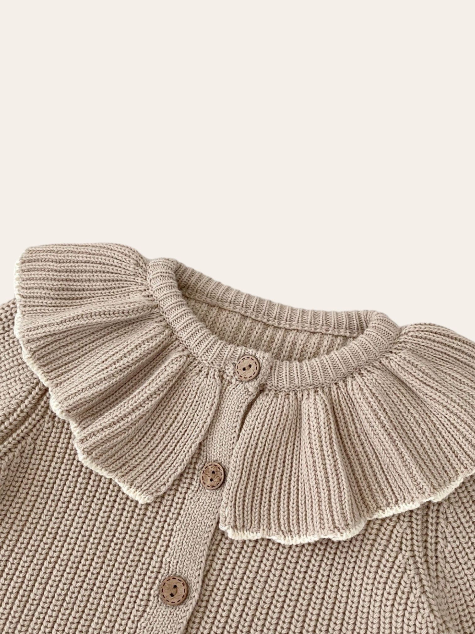 ruffle cardigan