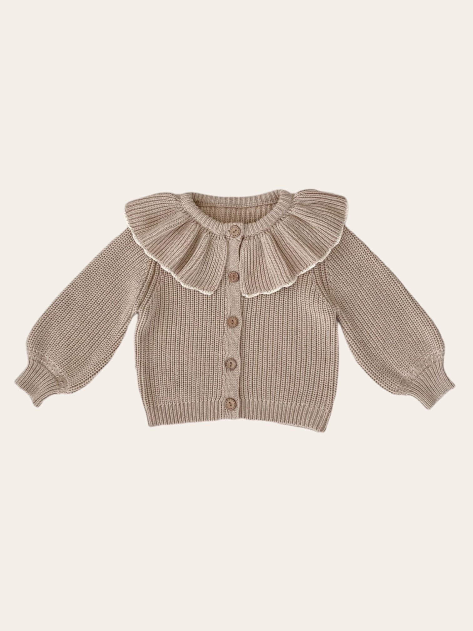 ruffle cardigan